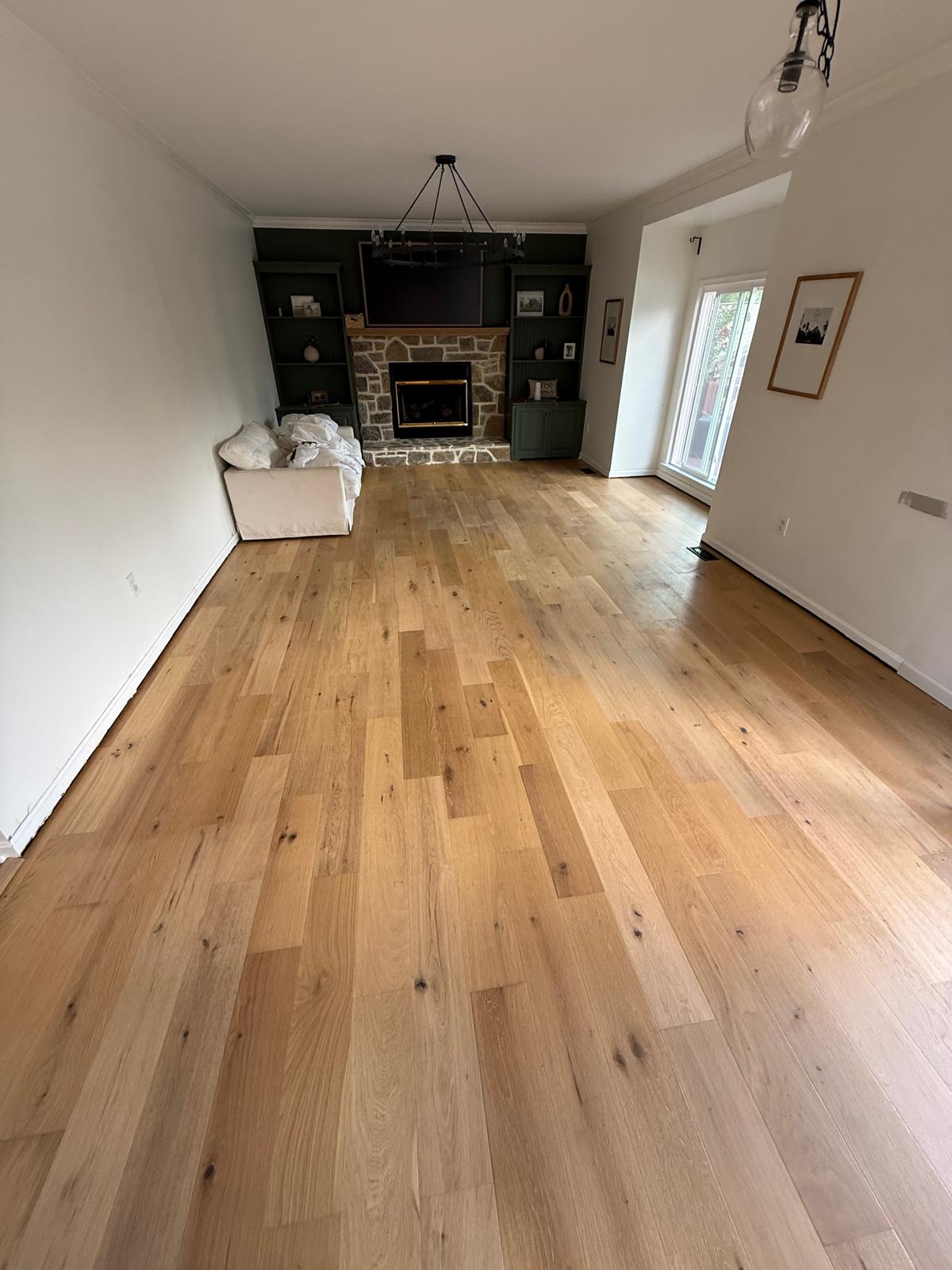 White Oak Living Room — Hardwood Flooring in Newtown, PA