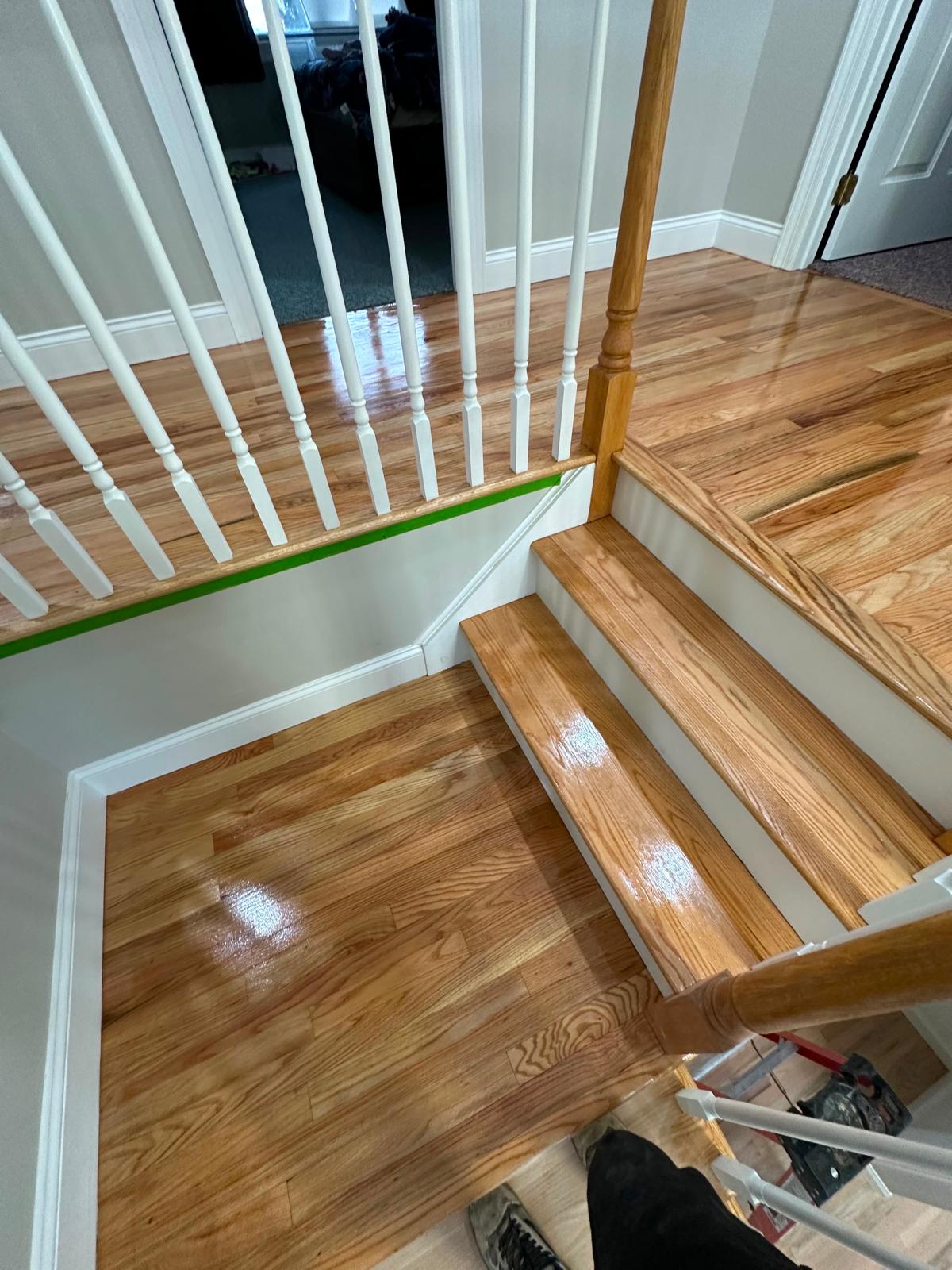 Stair Landing & Treads — Sanding & Refinishing in Croydon, PA